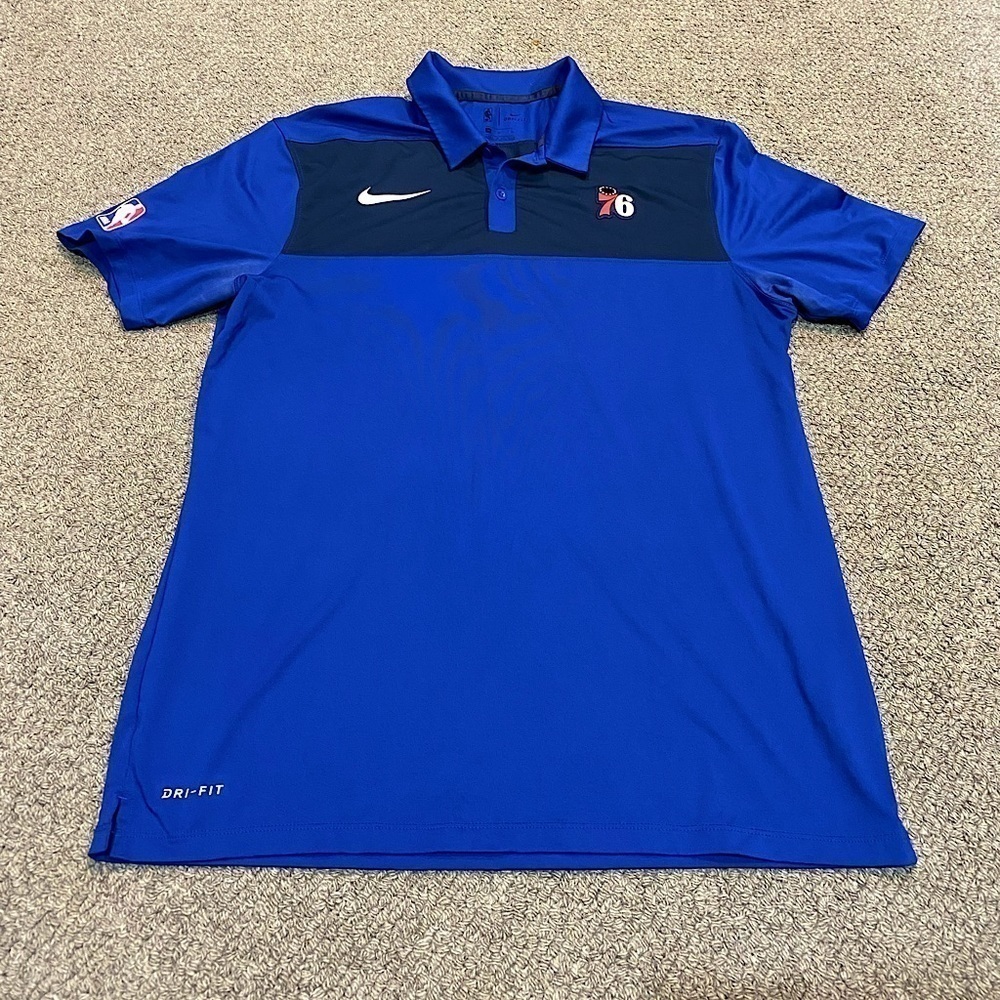 NBA Philadelphia 76ers Nike Dri Fit Golf Shirt